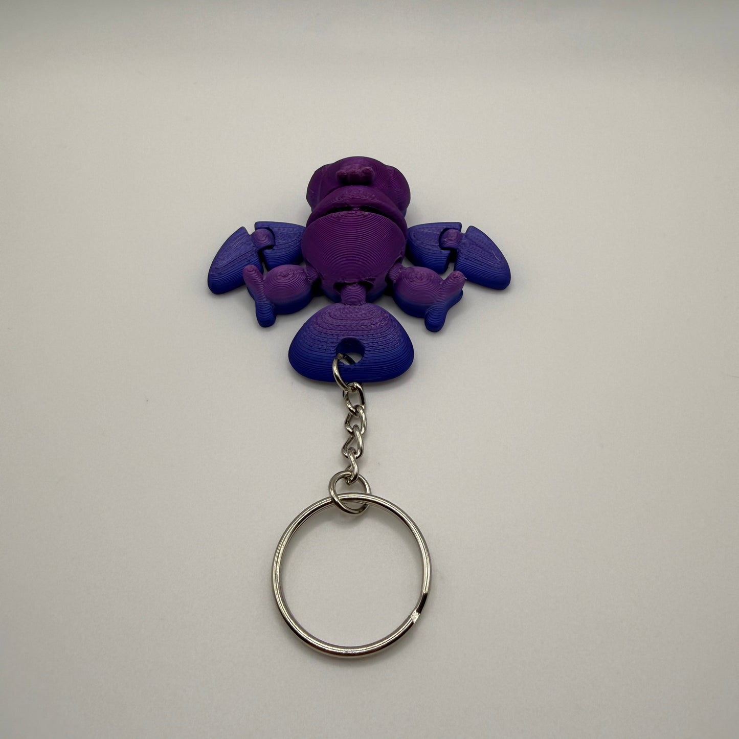 Crow Keychain Back