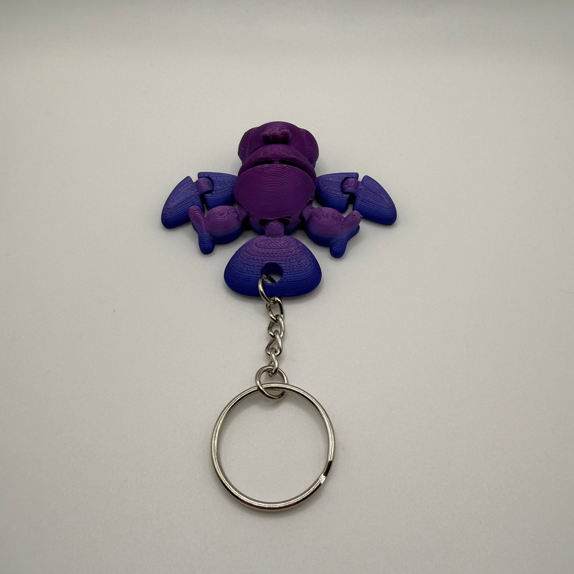 Crow Keychain Back