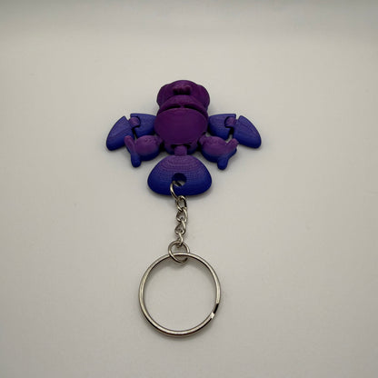 Crow Keychain Back