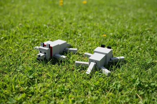 Minecraft Wolfs Laying
